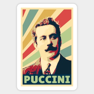 Giacomo Puccini Vintage Colors Sticker